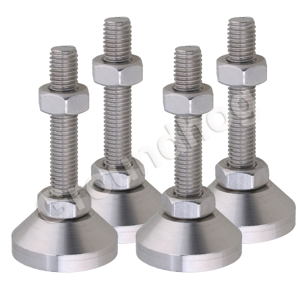 Cabinet Hinge Overlay - 調整可能なステンレス鋼の脚,304個,直径10x50mm,固定機,家具,金属製の脚,4個