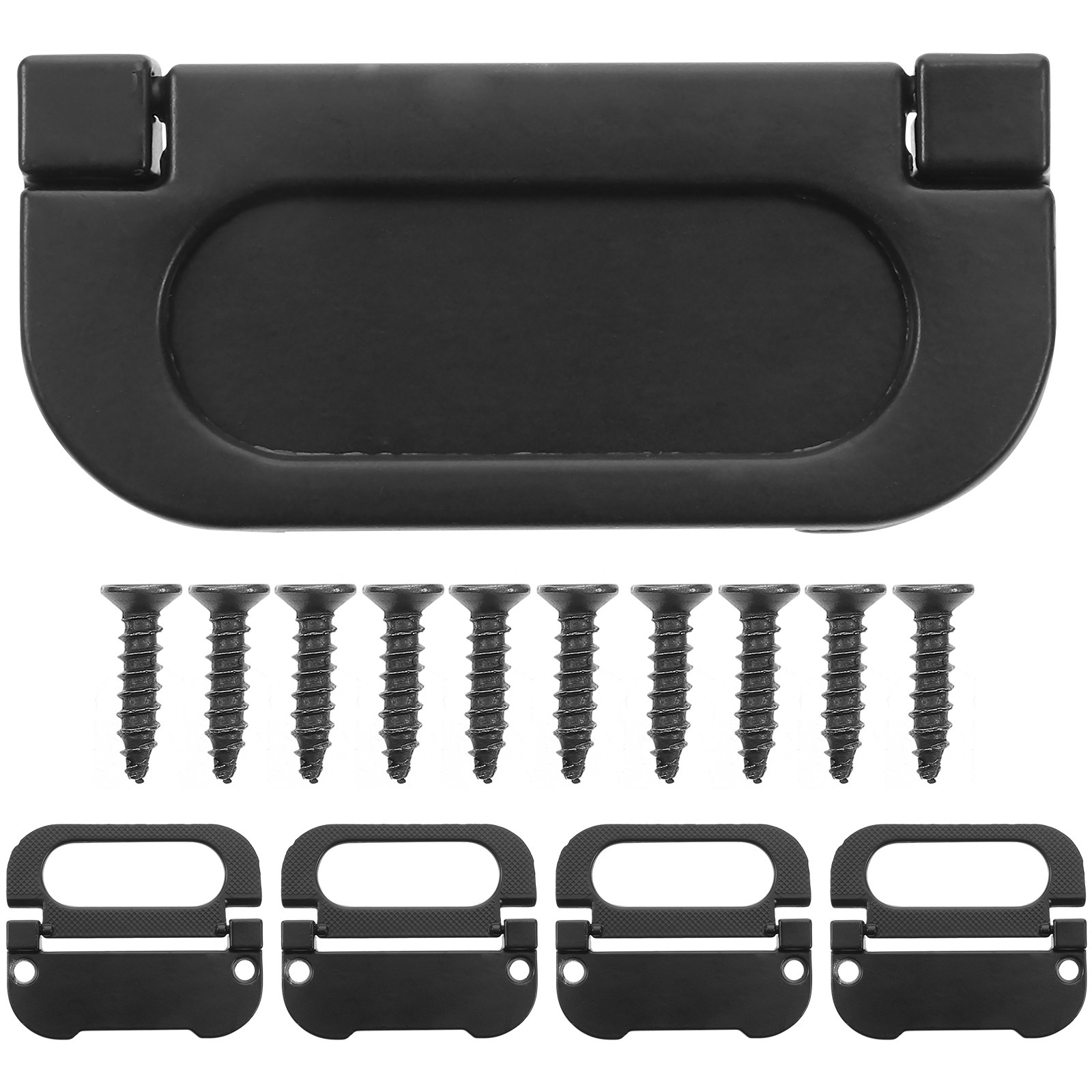 Furniture Hardware Lowes - 5個入り、埋め込み式ドアハンドル、亜鉛合金製、交換用キャビネット取っ手、低プロファイル、耐久性に優れた家具用金具、工具箱や引き出し用。