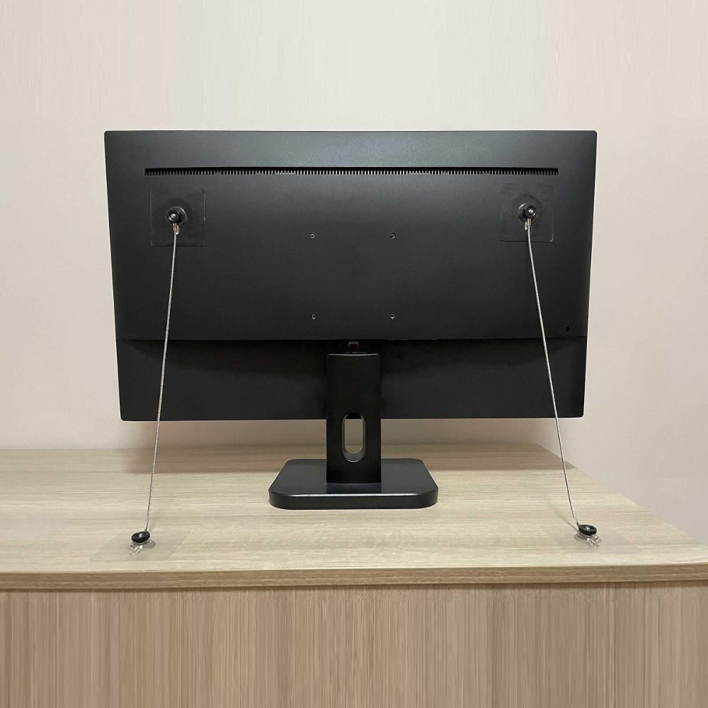 Furniture Hardware Manufacturer - 6パック転倒防止家具ストラップステンレス鋼粘着式家具アンカー10/14/18インチドリル不要キャビネット壁アンカー