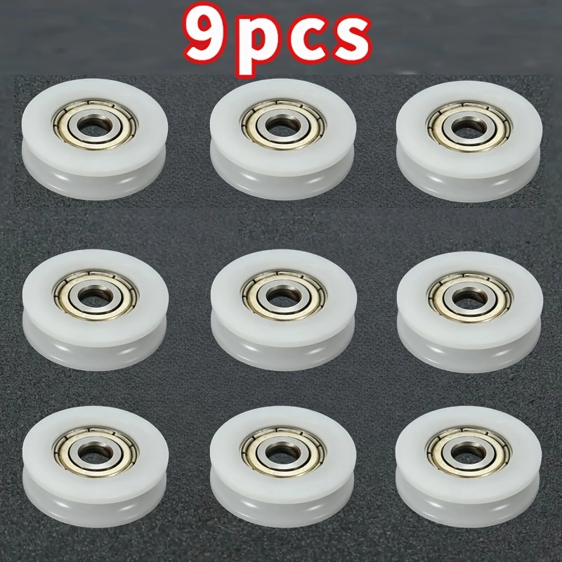 9個入り U溝ナイロンベアリングローラー 5x23.9mm  - Furniture Hardware Lowes のレビューと価格