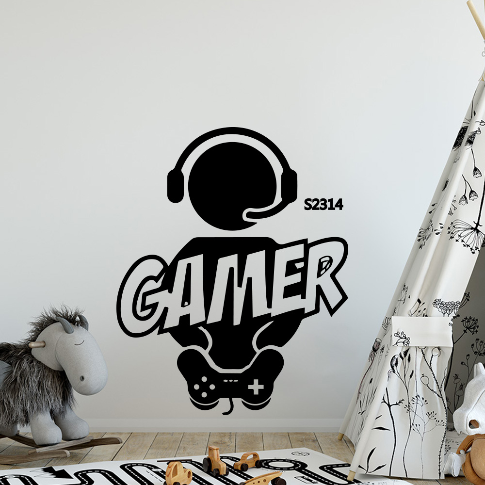 1pc ゲーマー壁アートデカールキッズルームの装飾ゲームハン - Furniture Hardware Manufacturer のレビューと価格